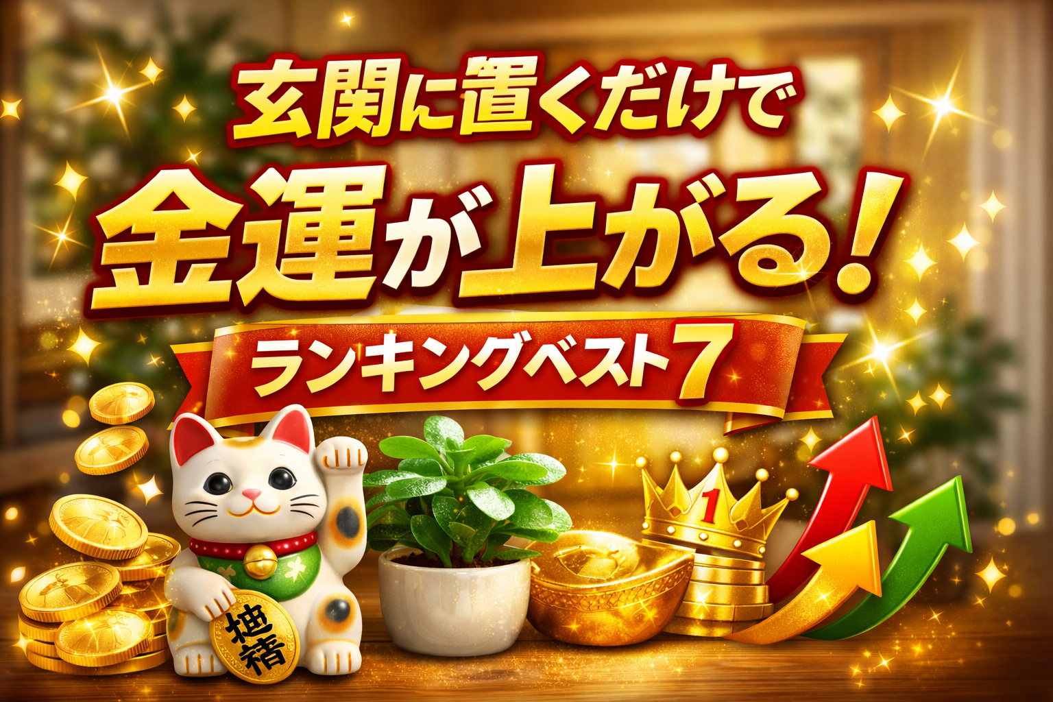 玄関に置くだけで金運爆上がり！最強開運グッズ7選
