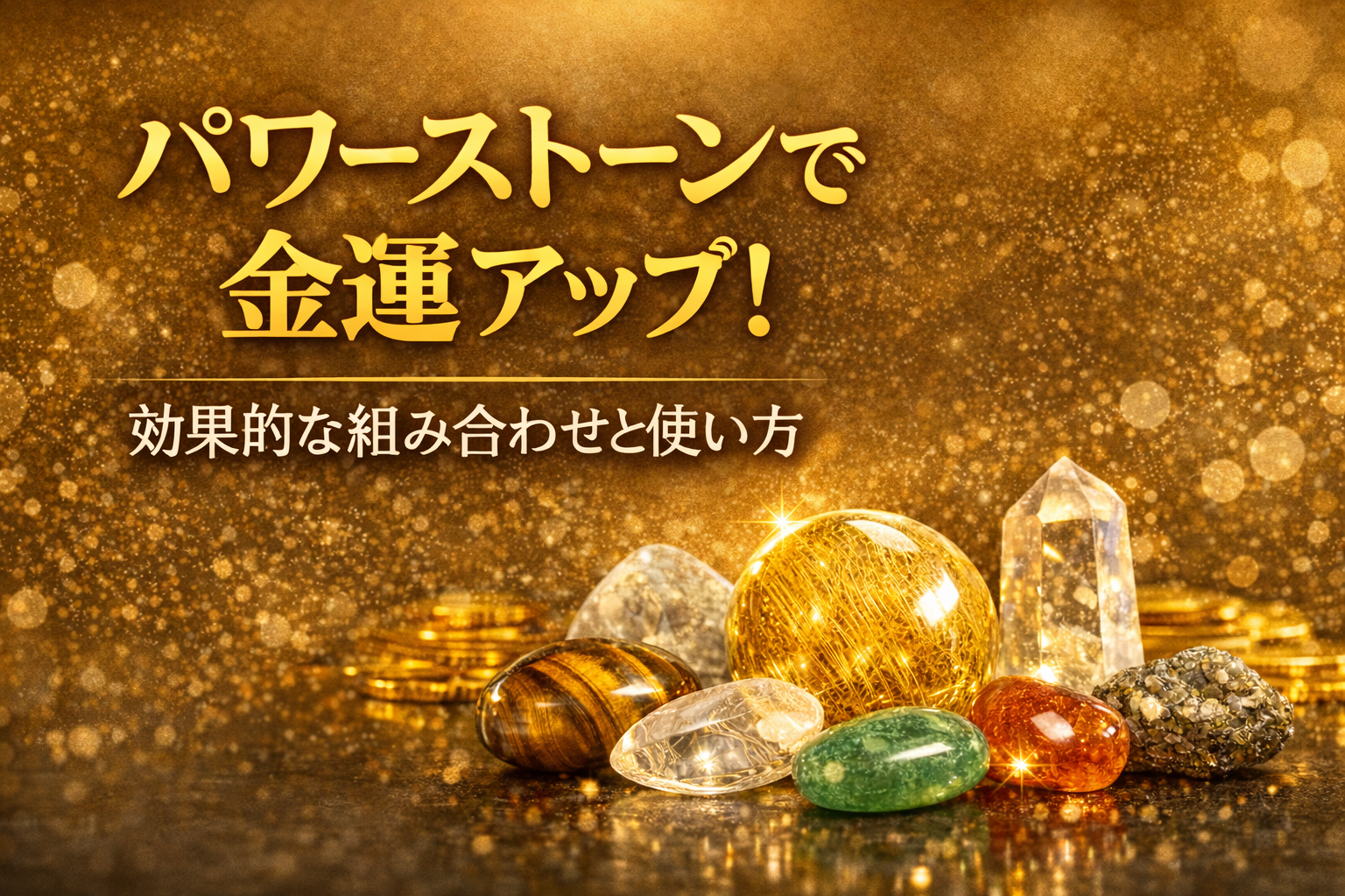 パワーストーンで金運アップ！効果的な組み合わせと使い方