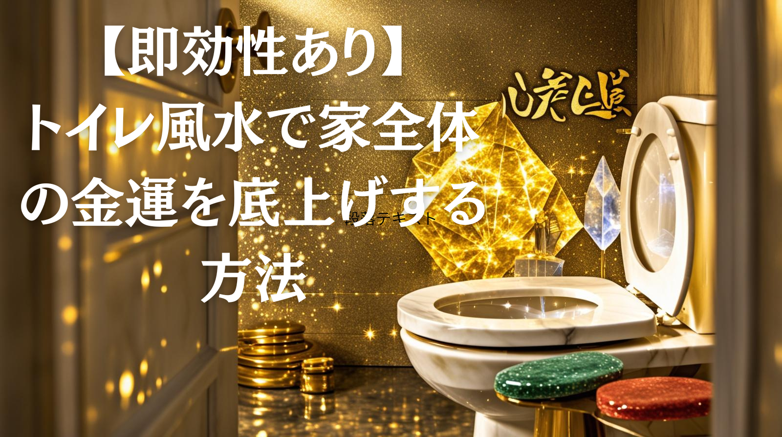 【即効性あり】トイレ風水で家全体の金運を底上げする方法